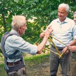 Da sx: Clemente Berardo, Marco Dastrù e Vincenzo Molinari, rispettivamente Presidente e Direttore del Parco del Monviso - Foto arch. EGAP Monviso